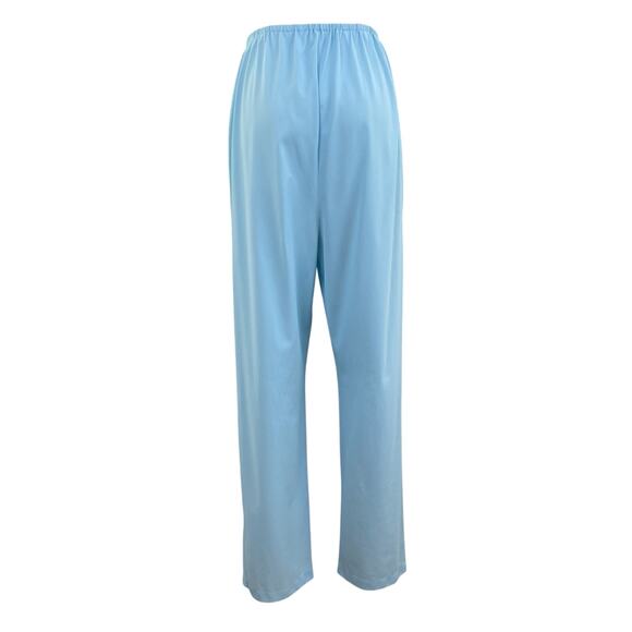 Vintage 60s Hollywood Vassarette Blue Nylon Pajama Lounge Set Women’s Size M - Picture 9 of 12